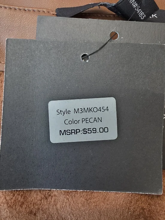 Marc New York By Andrew Marc Brown Faux Leather Vest Size M - Picture 9 of 11